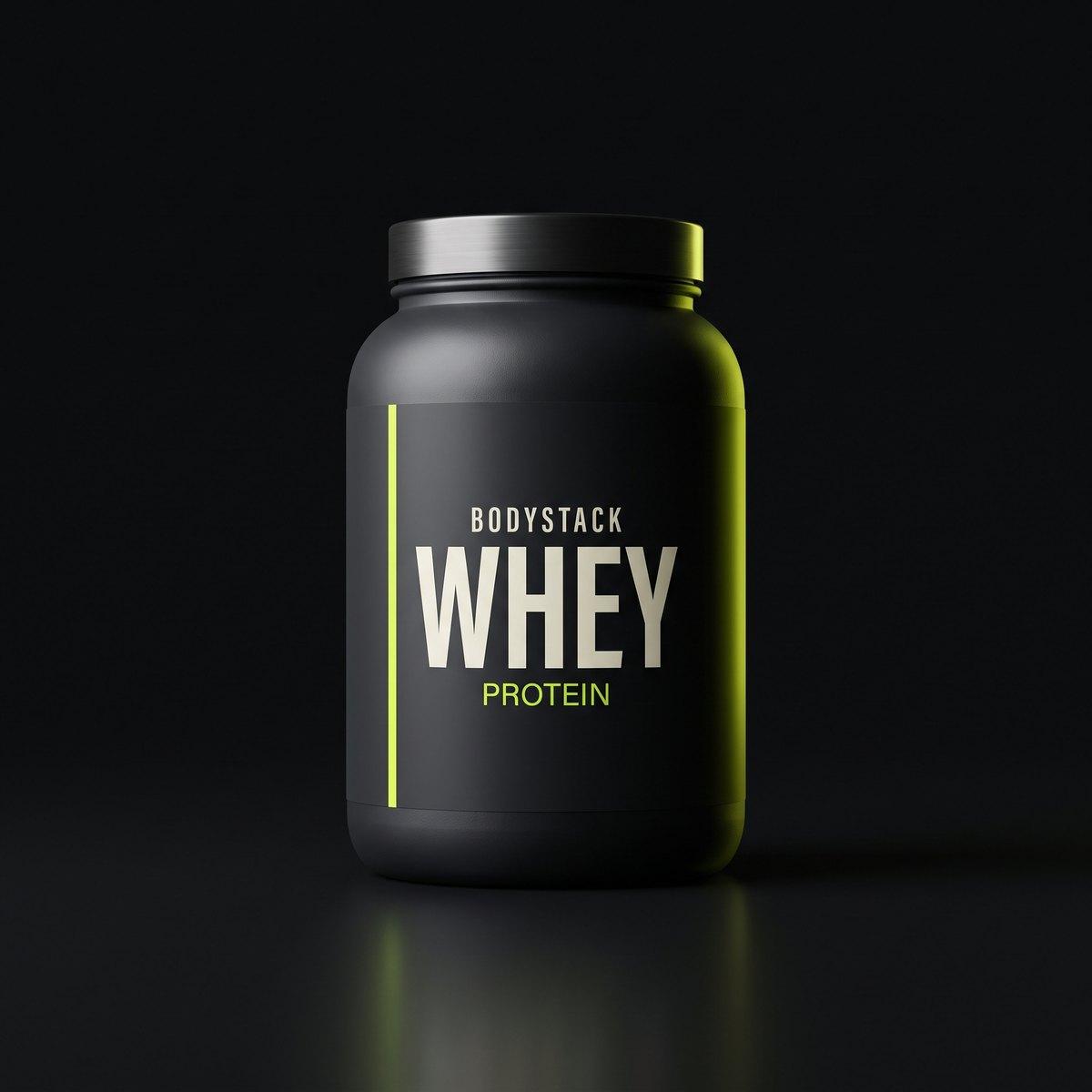 BodyStack Whey tub, front
